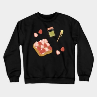 Strawberry Cream Bread Crewneck Sweatshirt